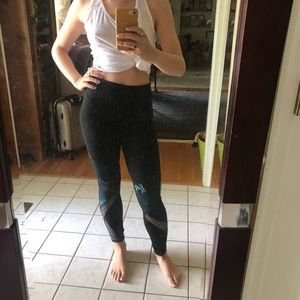 Fabletics Black Mesh Leggings